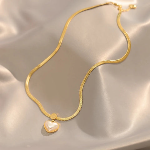 Collier perles acier, Arielle Necklace